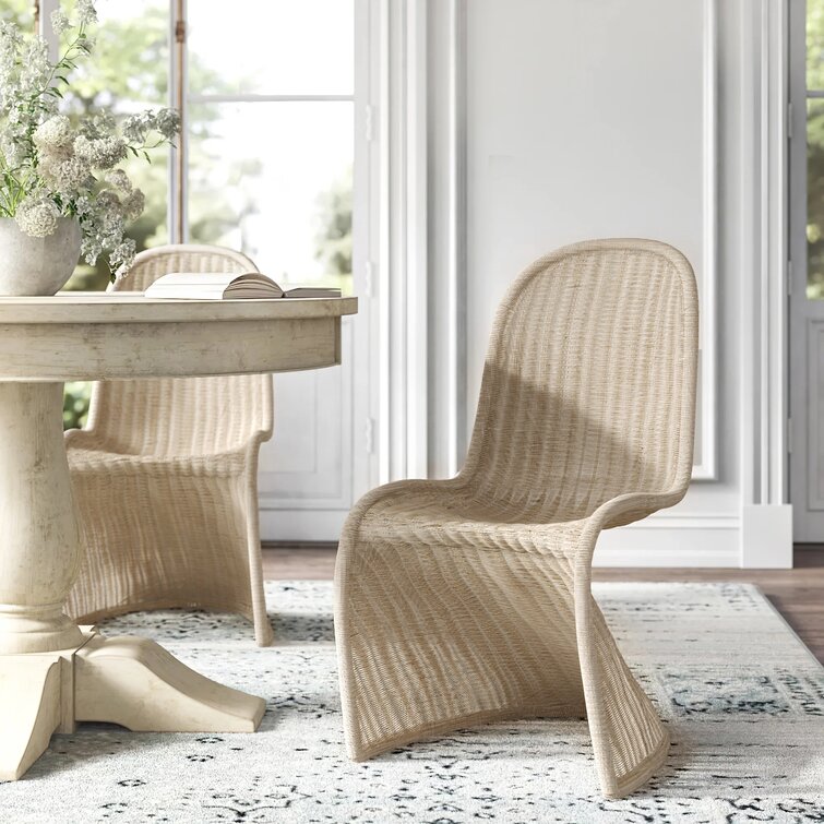 S shaped wicker chair new arrivals